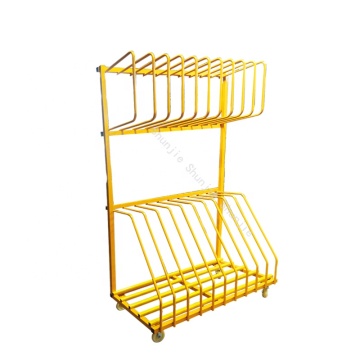 Double-Layer Door and Window Shelf with Heavy Nylon Wheels