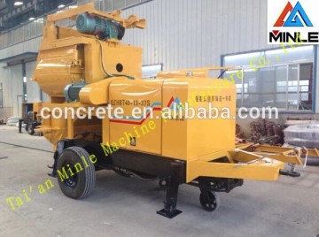 efficient mixer concrete with pump, concrete pump with mixer,concrete mixer with pump QJHBT40-13-37S