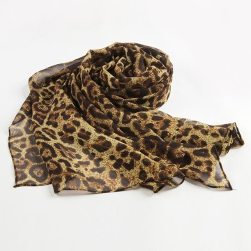 Desigual Alibaba 100% Silk Leopard Neck Scarves & Shawls