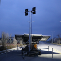 telescopic high mast mobile construction solar light tower