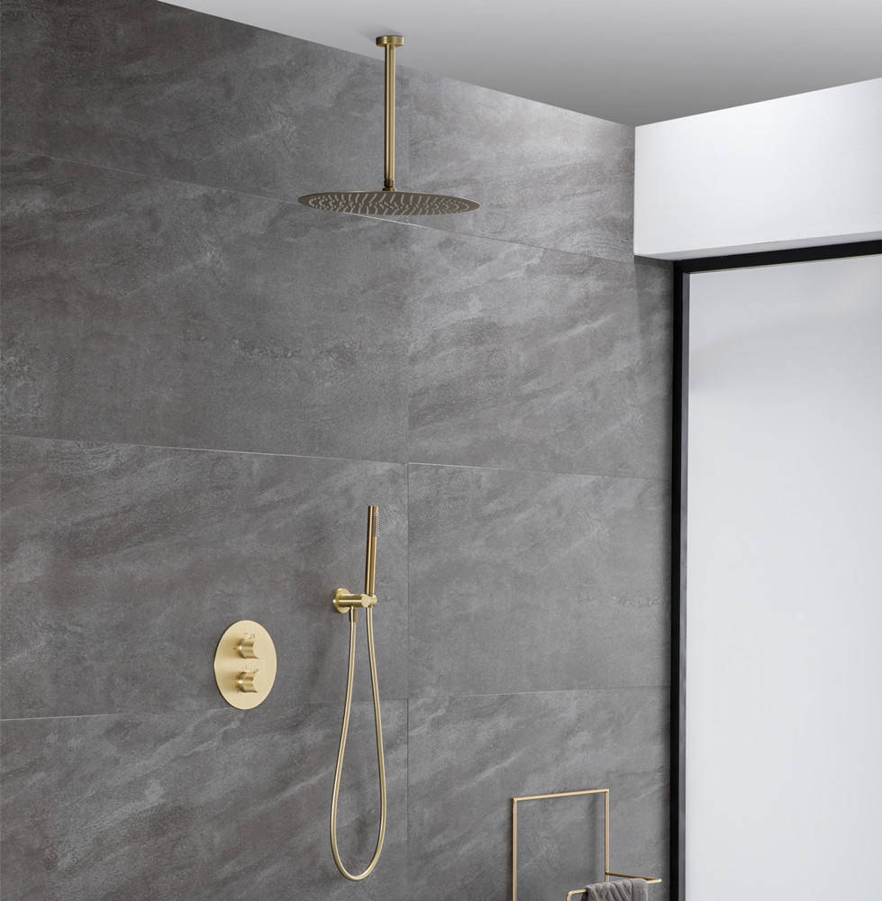 brass concealed shower