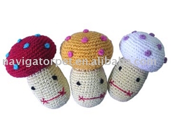 Pet Crochet Toy (Mushroom Baby)