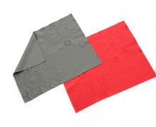 Professional microfiber eyeglass cleaning cloth with emboss