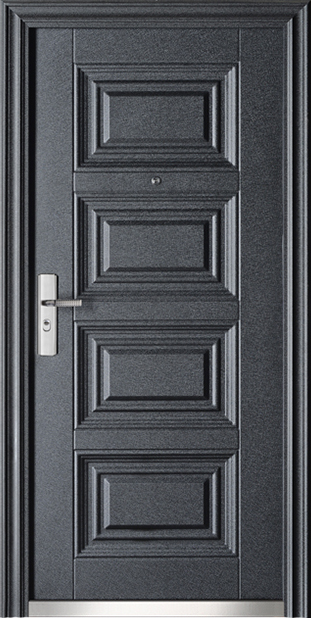 Wholesale Price  Ghana Steel Cheap Apartment Security Exterior Steel Door