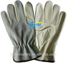 Unlined Cow Split Leather Back Cow Grain Leather Palm Leather Work Glove Direct Buy China