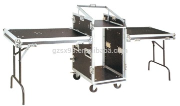 16U mixer rack case with side table