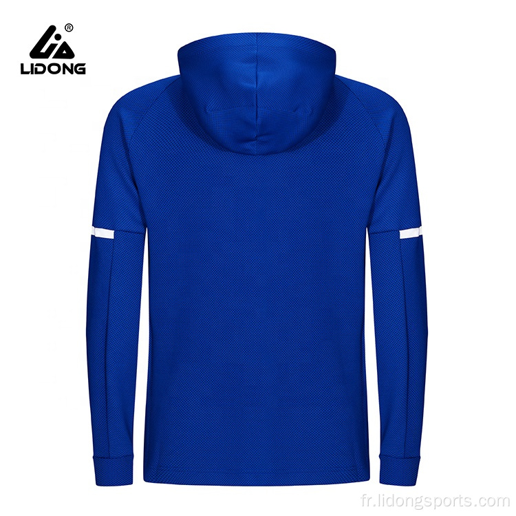 Logo personnalisé Unisexe Sports Full Zip Up Hoodie