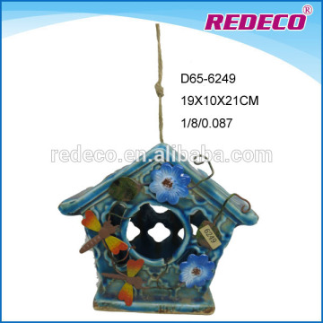 Ceramic hanging bird breeding cage for wholesale