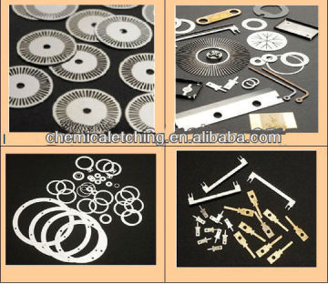 copper photo etching ,chemical milling steel parts,VCM spring plate