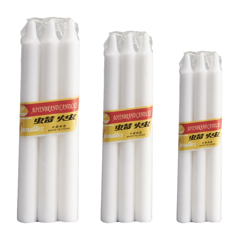 Cheap Price Wax Household White Plain Candles to Africa Market