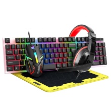 TF RGB Wired Keyboard and Mouse Combo for Desktop and Laptop Computers
