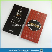 Custom manufacturers printed tag pants paper china jeans hang tag