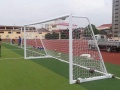 All Alu alloy movable football goal with wheels