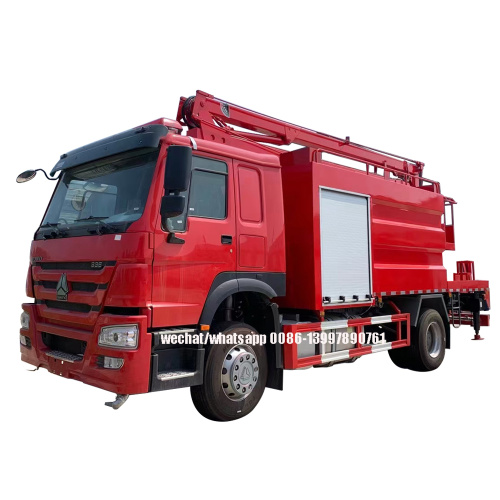SINOTRUCK HOWO 10000liters &16m Aerial Working Fire Truck