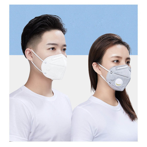 KN95 Folded Facial Mask with Respirator Valve