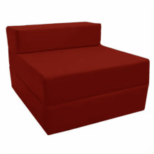 Modern Foldable Convertible Futon Sofa Bed with Soft Foam Fabric Upholstery