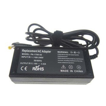 Cargador portátil 19V 3.42A 65W para Toshiba