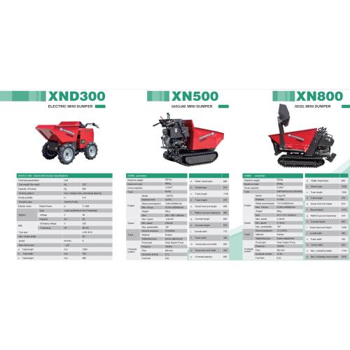 Garden Mini Dumper Truck 500kg XN500 mini power barrow