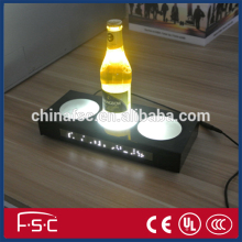 Lighting bottle pad led illuminate sale promotion sign
