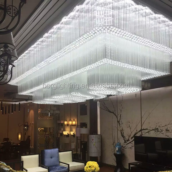 New Stylish Double Layer chandelier crystal beads chandelier led lights chandeliers pendent