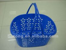 Plastic baskets with handle for shopping and storage,pp baskets