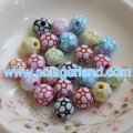 12 MM Kleurrijke Acryl Ronde Voetbal Europese Kralen Fit Charms Armband