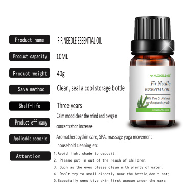 Aceite esencial de aguja de abeto soluble en agua para aromaterapia