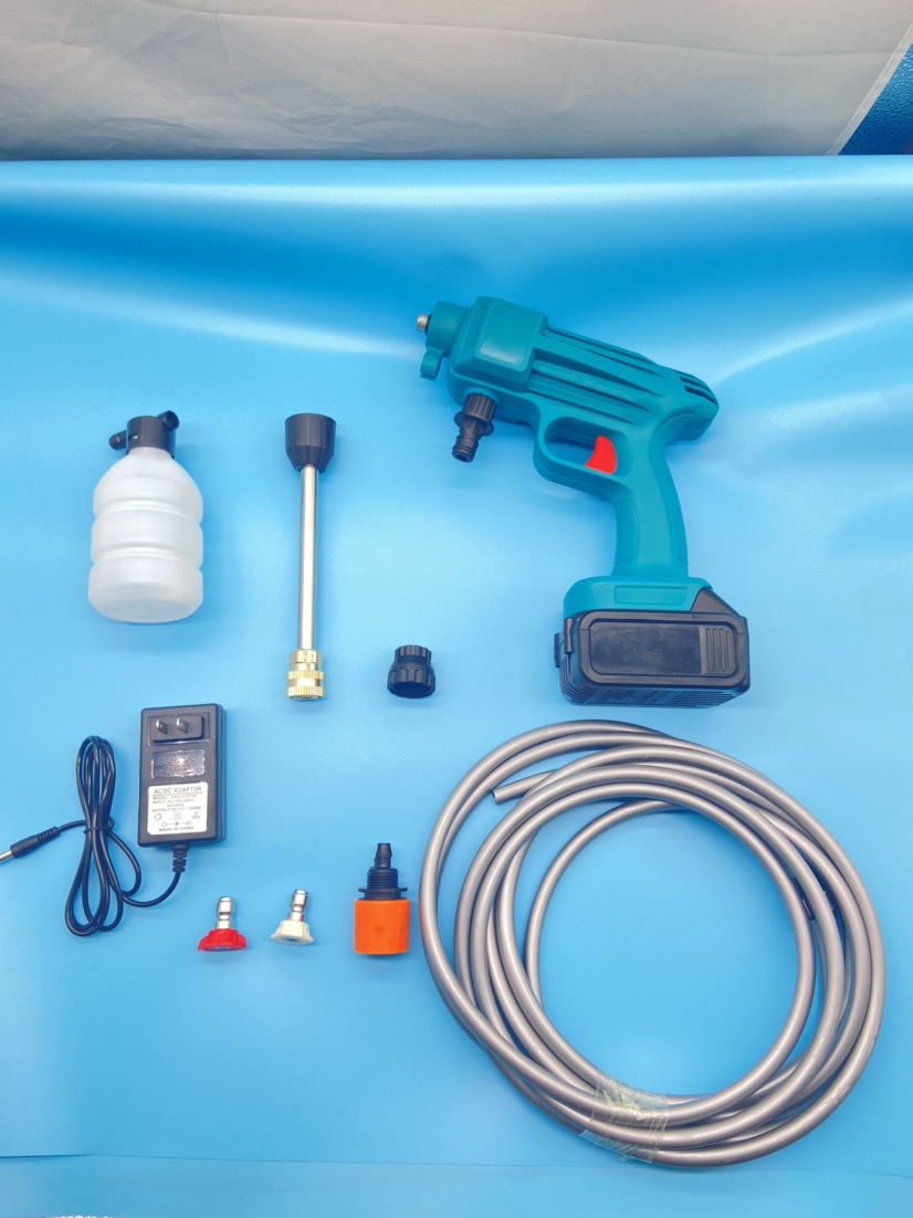 Wireless High Voltage Lithium Battery Car Wash Water Gun Electric Portable Rechargeable Household Washing Machine