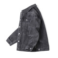 Popular Mens Jeans Jacket Black Factory Custom