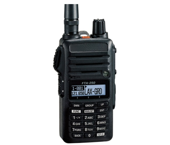 FTA-250L Comm-Only Aviation Transceiver VHF Air Band Walkie Talkie Long Range Waterproof Portable Radio
