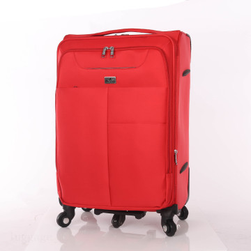 PU leather spinner wheels trolley luggage