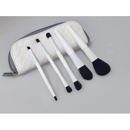 YC167 Brosse de maquillage à double tête professionnelle 5pcs OEM votre logo privé gratuitement