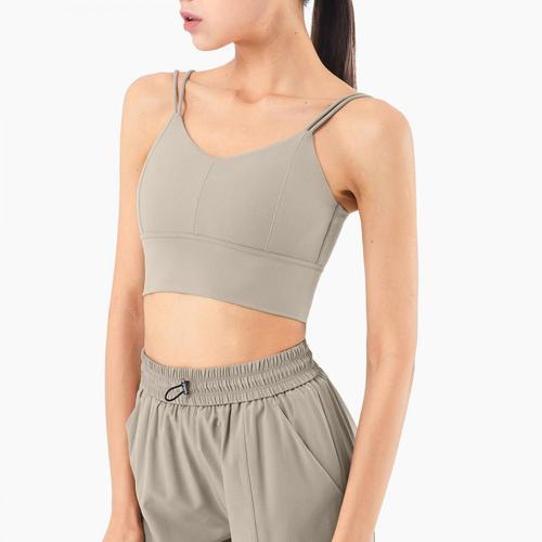 Yoga Tank Top Camisole ak soutyen pou Fi