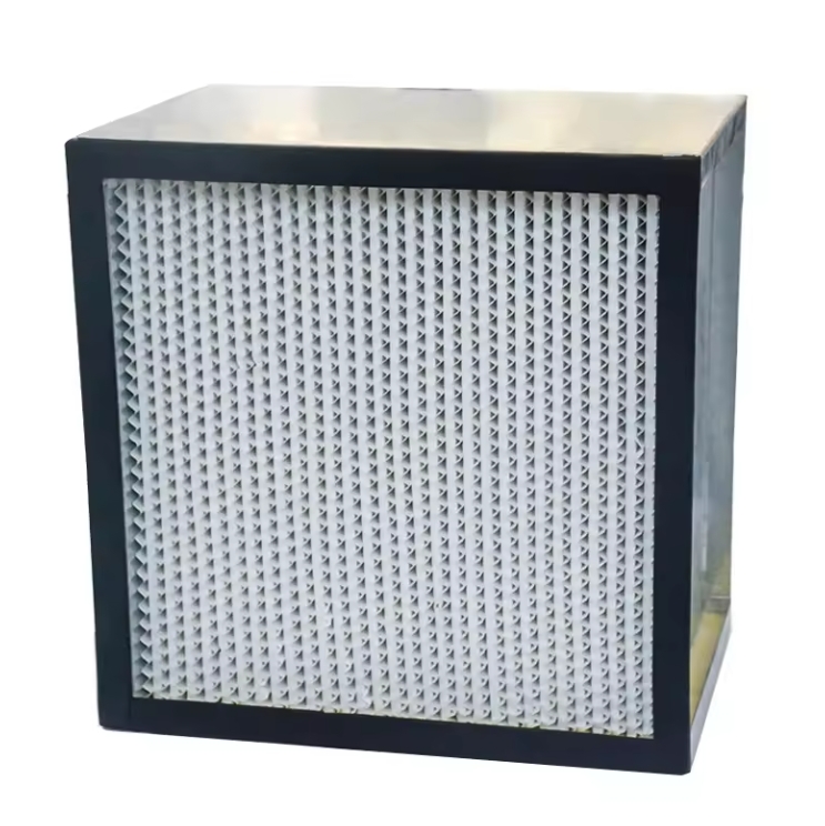 Özelleştirilmiş Derin Pileli H13 H14 U15 U16 HEPA Hava Filtresi Kağıt Alüminyum Folyo Ayırıcı Customized Deep Pleated H13 H14 U15 U16 HEPA Air Filter With Paper Aluminum Foil Separator