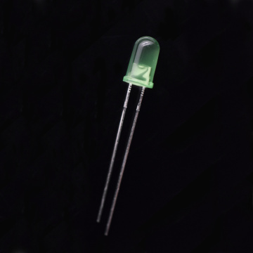 Сверхъяркий 5-миллиметровый зеленый рассеянный светодиод, 520 нм