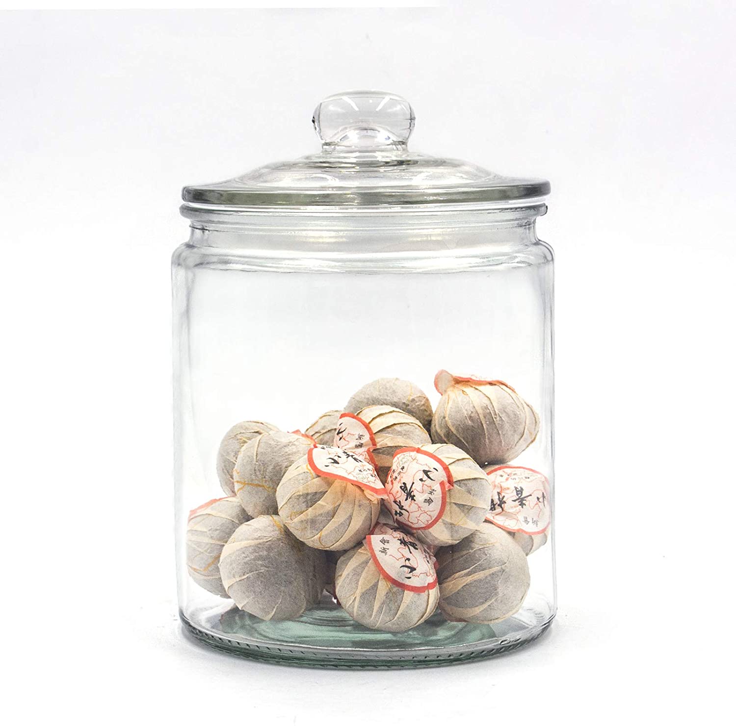 Glass 0.5 Gallon Storage Jar, Set of 2