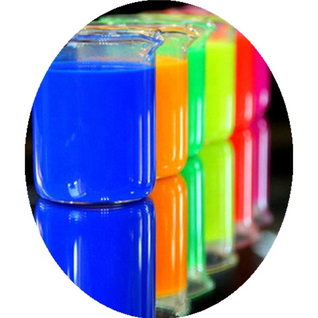 Fluorescent liquid/fluorescent dispersion for ink/waterbased fluorescent emulsion forprinting paste,watercolor crayon etc.