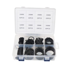 SYD-1068 250PCS External Circlip Snap Retaining Rings for Shaft: Carbon Steel Circlip Ring Washer Set
