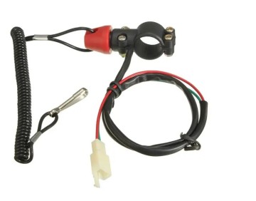 ATV and Motorcycle Urgent Kill Switch with Kill Wire for 50cc-200cc Engines