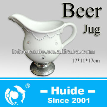 Promotional beer jug,ceramic jug