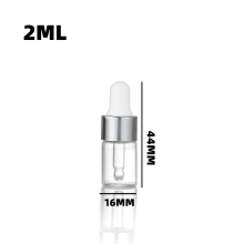 transparent dropper bottle 1 to 5 ml