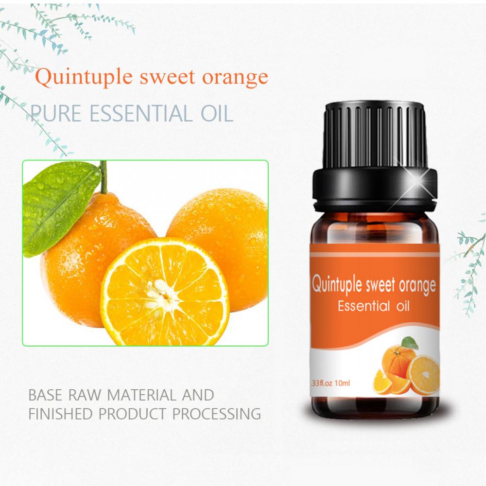 10ml Bulk ปรับแต่งฉลากส่วนตัว quintuple น้ำมันหวานสีส้ม