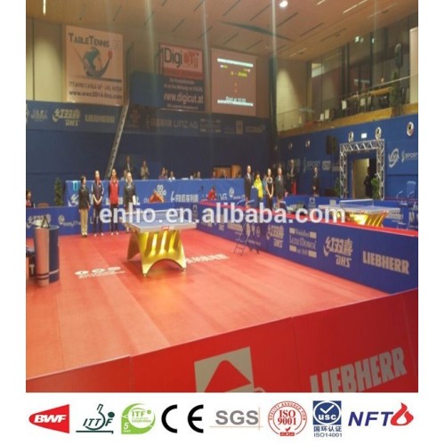 Lantai pingpong PVC dengan sijil