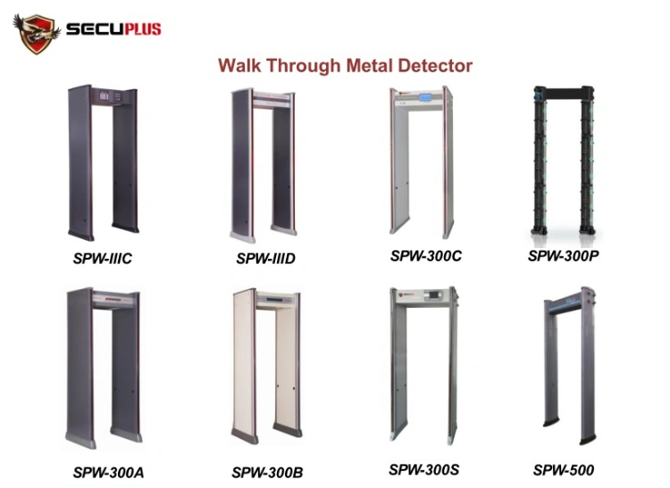 Multi Zones Security Walk-Through Metal Detectors 6 zones Walk Through Scanners SPW-IIIC