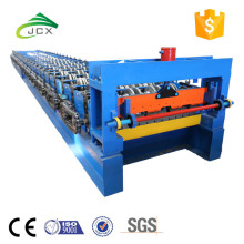 Línea de producción de placas de piso de acero perfilado