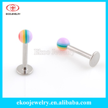 Polyresin Rainbow Gay Pride Lip Piercing