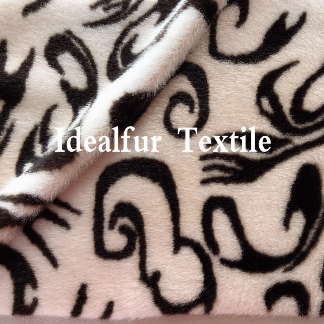 Jacquard Soft Smooth Rabbit Imitation Fur