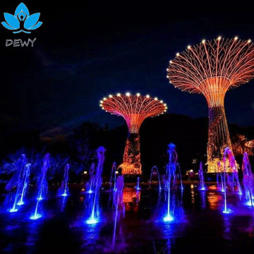 Dry Floor Water Fountain with Champagne Bubble Nozzle