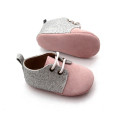 Unisex glitter echt lederen baby Oxford schoenen