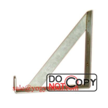 Straight metal bracket for wood slats